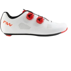 Zapatillas Northwave REVOLUTION Blanco-Rojo Fluo