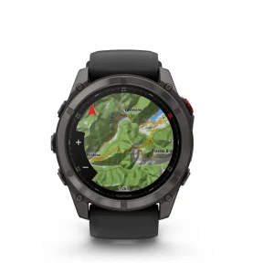 Garmin Fenix 8 Pro - 51mm Amoled Sapphire, Titanio con revestimiento de DLC con correa de silicona negra