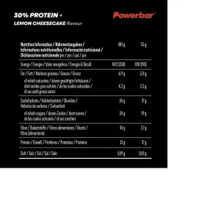 Barrita PowerBar ProteinPlus 30% Limón Tarta Queso 15 unidades