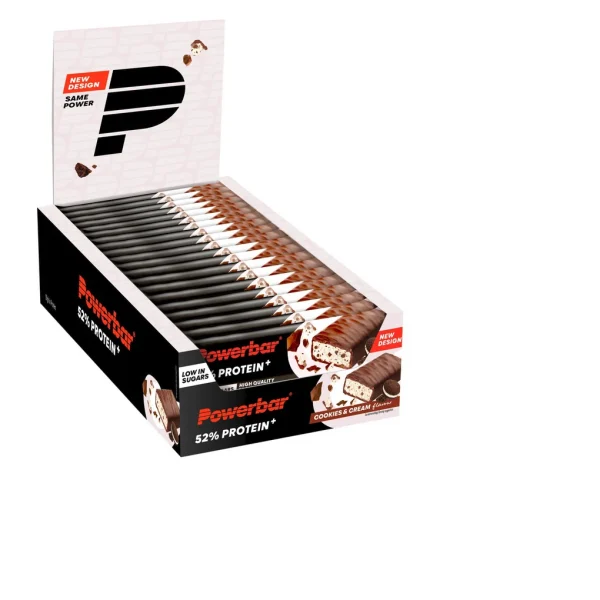 Barrita PowerBar ProteinPlus 52% Cookies 20 unidades