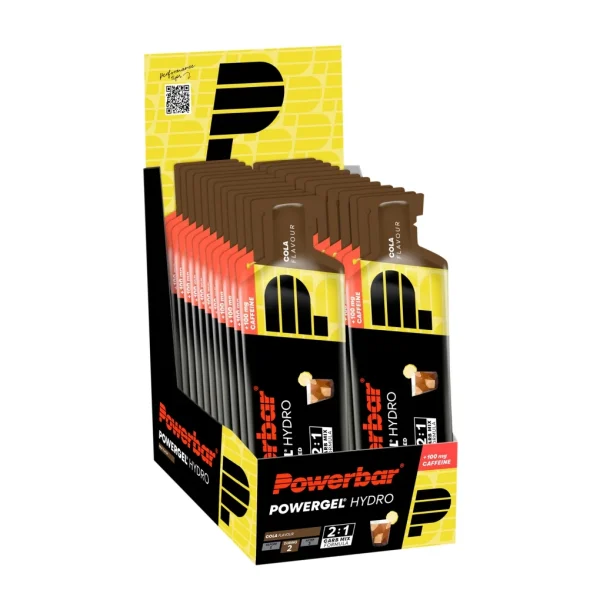 PowerBar PowerGel Hydro Cola Cafeína 24 unidades