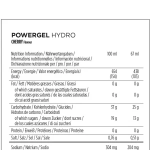 PowerBar PowerGel Hydro Cherry + Cafeina 1 unidad suelta