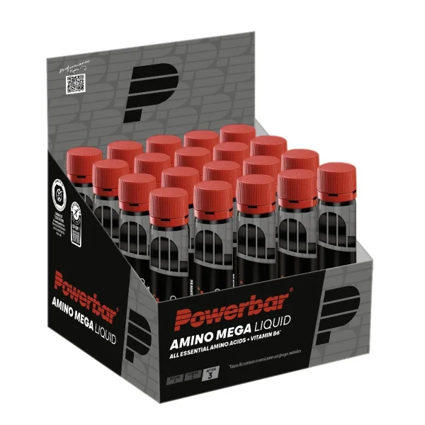 PowerBar Viales Bebibles Amino Mega Black Line 20 unidades