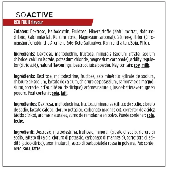 PowerBar Bote IsoActive Frutos Rojos 600gr