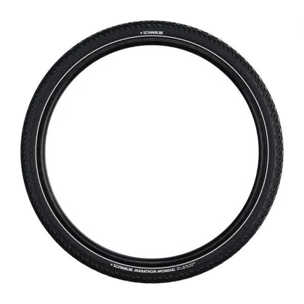 Cubierta Schwalbe MARATHON MONDIAL Perf, RaceGuard 28x1.60 Negro Reflectante