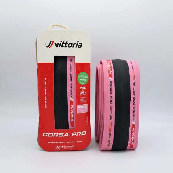 Cubierta Carretera Vittoria CORSA PRO LTD 700x28c Plegable TLR Rosa G2.0