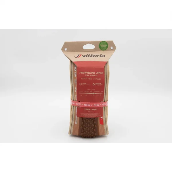 Cubierta Gravel Race Vittoria TERRENO PRO T60 mixed 700X40 TLR Natural-Brown
