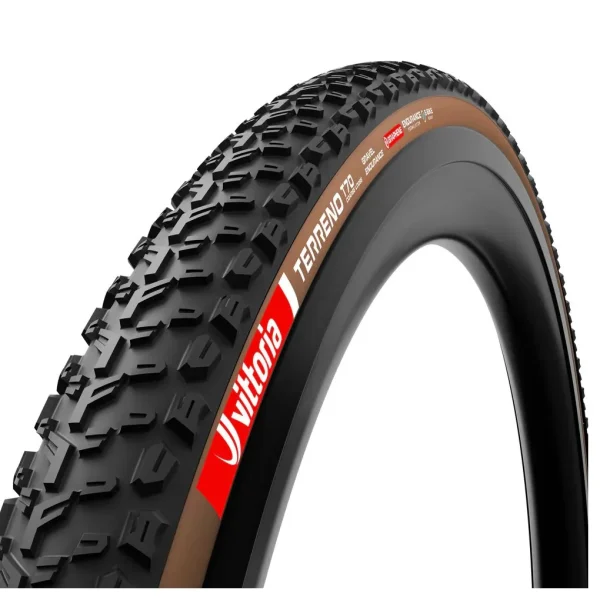 Cubierta Gravel Vittoria Terreno T70 Coarse losse 700x45 TLR Hookless Gravel Marrón