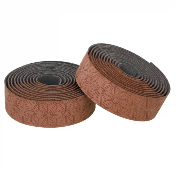 SUPACAZ CINTA MANILLAR SUPER STICKY KUSH GRAVEL CAFÉ TAPÓN NEGRO
