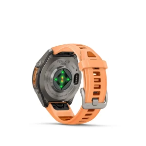 Garmin Fenix 9 Pro – inReach, 43mm Amoled Titanio correa silicona en salmón/naranja