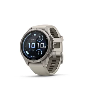 Garmin Fenix 9 Pro – inReach, 43mm Amoled Titanio correa silicona blanco